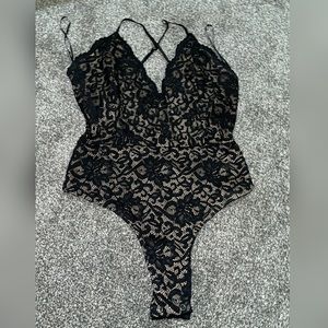 Black & Nude Bodysuit